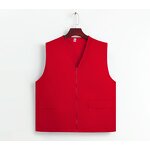 Vest Manufacturer - OEM/ODM Custom Cotton V-neck Volunteer Work Shirt