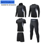 Fitness Training Suit Manufacturer - OEM/ODM Custom 5-Piece Zipper Jacket Set
