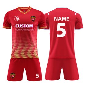 Soccer Jersey Manufacturer - OEM/ODM Custom Team Name Logo Printing V-neck