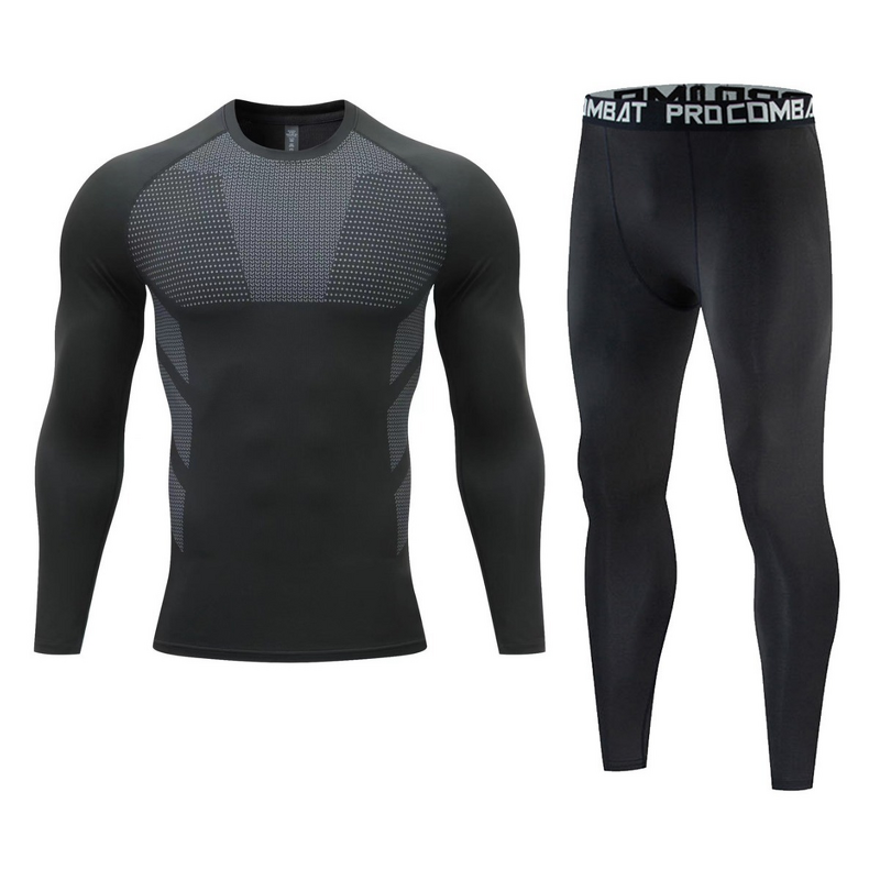 Compression Clothes Set Manufacturer - OEM/ODM Custom Men's Breathable Running Set