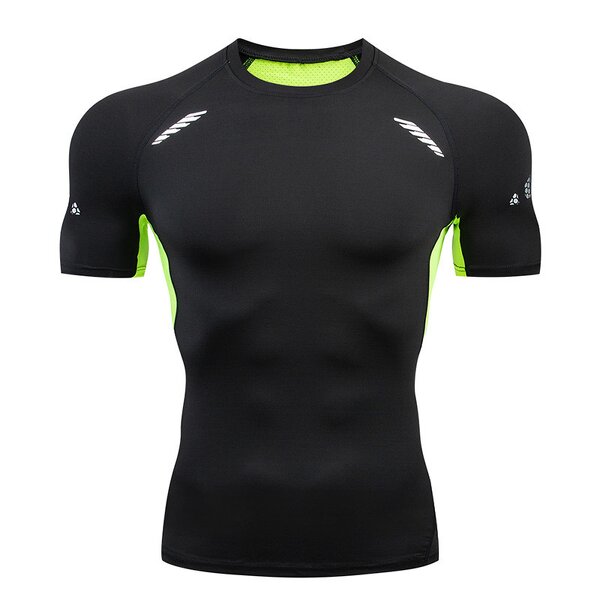 Sports Top Manufacturer - OEM/ODM Custom Men's Elastic Breathable Short-sleeve