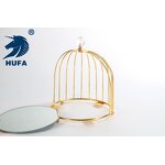 Cake Stand Manufacturer - OEM/ODM Custom 2 Tiers Metal Bird Cage Wedding