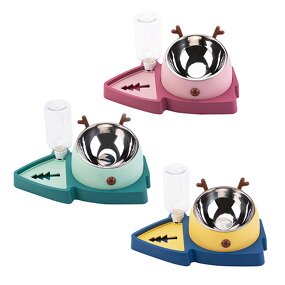 Pet Bowl Manufacturer - OEM/ODM Custom Christmas Shape Stainless Steel
