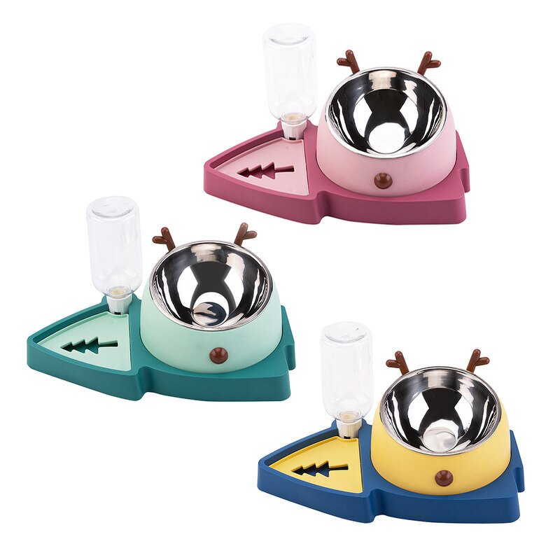 Pet Bowl Manufacturer - OEM/ODM Custom Christmas Shape Stainless Steel