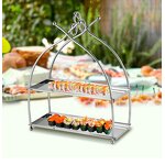 Fruit Plate Manufacturer - OEM/ODM Custom Party Birthday Double-layer Stand