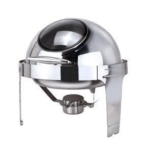 Chafing Dish Manufacturer - OEM/ODM Custom Round Roll Top Glass Lid Buffet