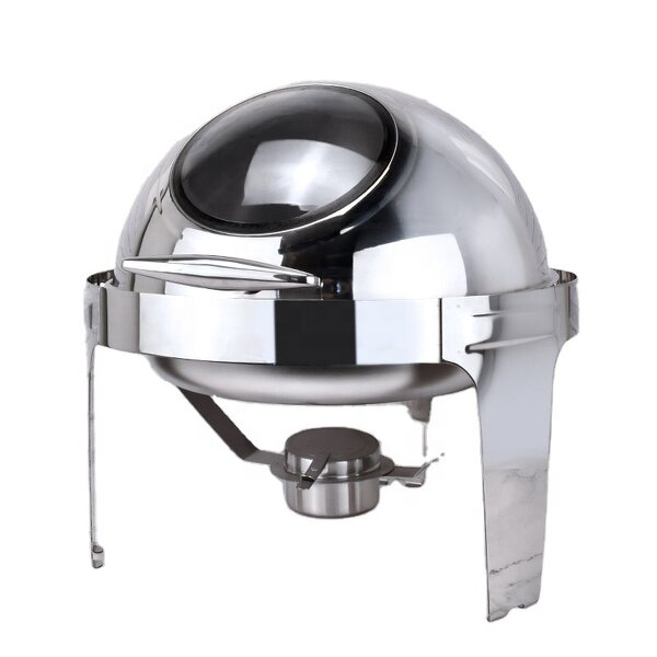 Chafing Dish Manufacturer - OEM/ODM Custom Round Roll Top Glass Lid Buffet