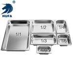 GN Pan Manufacturer - OEM/ODM Custom 1/3 10cm Depth Stainless Steel Pan