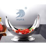 Fruit Tray Manufacturer - OEM/ODM Custom Luxury Mirror Plate Moon Tray