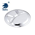 Serving Tray Manufacturer - OEM/ODM Custom Round 3 Compartment Charger Plate