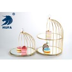 Cake Stand Manufacturer - OEM/ODM Custom 2 Tiers Metal Bird Cage Wedding