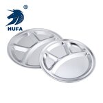 Serving Tray Manufacturer - OEM/ODM Custom Round 3 Compartment Charger Plate