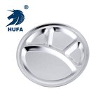 Serving Tray Manufacturer - OEM/ODM Custom Round 3 Compartment Charger Plate
