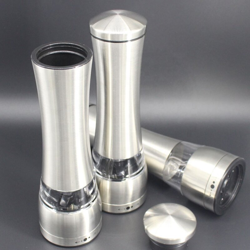 Salt and Pepper Grinder Manufacturer - OEM/ODM Custom Curved Stainless Steel