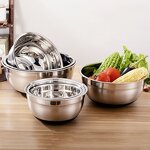 Salad Bowl Set Manufacturer - OEM/ODM Custom Non-slip Nesting Stainless Steel
