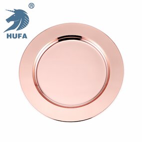 Charger Plate Manufacturer - OEM/ODM Custom Golden Stainless Steel Mirror Plate