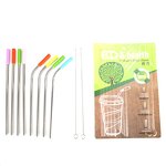 Straw Set Manufacturer - OEM/ODM Custom 304 Stainless Steel Silicon Tip Straw