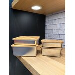 Fresh Box Manufacturer - OEM/ODM Custom Stainless Steel Bamboo Lid Crisper