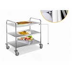 Serving Cart Manufacturer - OEM/ODM Custom Three-Tiered Stainless Steel Trolley