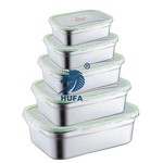 Fresh-Keeping Box Manufacturer - OEM/ODM Custom Rectangle Plastic Stainless Steel