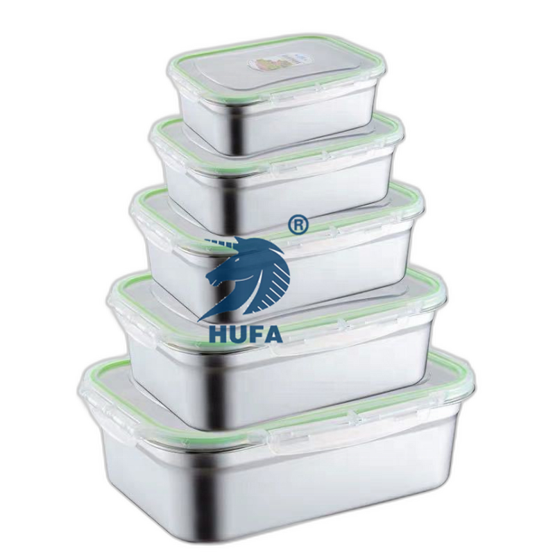 Fresh-Keeping Box Manufacturer - OEM/ODM Custom Rectangle Plastic Stainless Steel