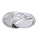 Serving Tray Manufacturer - OEM/ODM Custom Round 3 Compartment Charger Plate