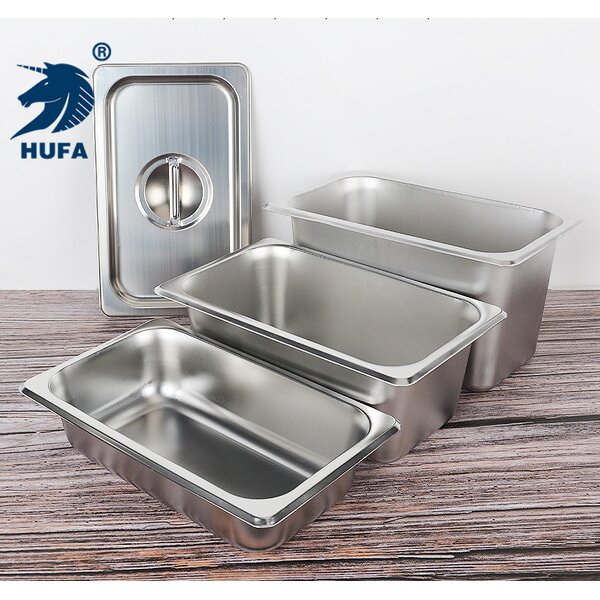 GN Pan Manufacturer - OEM/ODM Custom 4cm Depth Stainless Steel Buffet Container