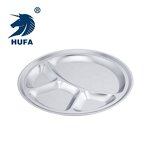 Serving Tray Manufacturer - OEM/ODM Custom Round 3 Compartment Charger Plate