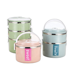 Tiffin Box Manufacturer - OEM/ODM Custom Round Stainless Steel Plastic Container