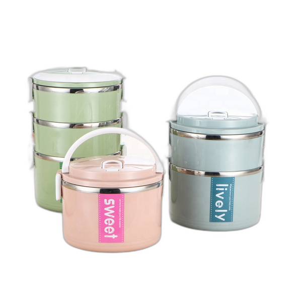 Tiffin Box Manufacturer - OEM/ODM Custom Round Stainless Steel Plastic Container