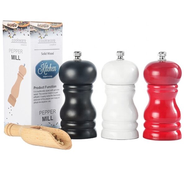 Pepper Grinder Manufacturer - OEM/ODM Custom Solid Wood Manual Seasoning Mill