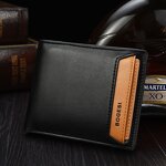 PU Wallet Manufacturer - OEM/ODM Custom Men's Vintage Trifold Clip Purse