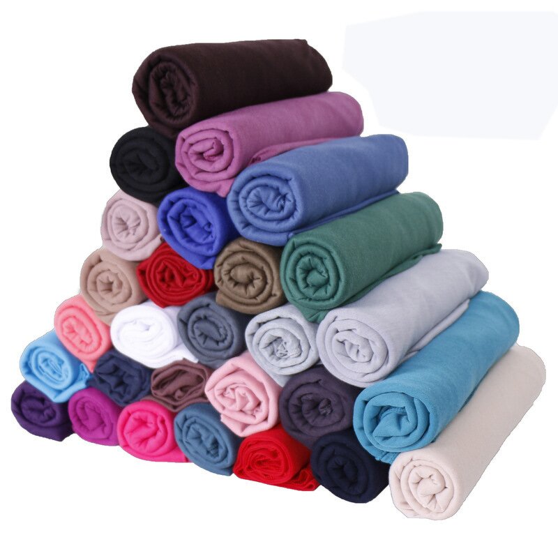 Hijab Shawl Manufacturer - OEM/ODM Custom Muslim Chiffon Solid Color Head Wrap