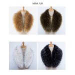 Fur Collar Manufacturer - OEM/ODM Custom Women's Faux Mink Neck Warmer Scarf