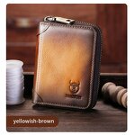 Wallet Manufacturer - OEM/ODM Custom Women's Genuine Leather Zipper Card Holder