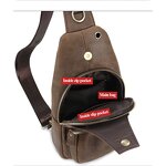 Sling Backpack Manufacturer - OEM/ODM Custom Leather Men's Travel Daypack