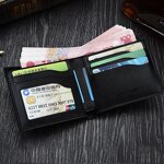 PU Wallet Manufacturer - OEM/ODM Custom Men's Vintage Trifold Clip Purse
