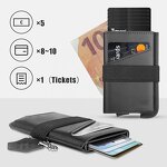 Card Holder Manufacturer - OEM/ODM Custom Genuine Leather RFID Aluminum Clip