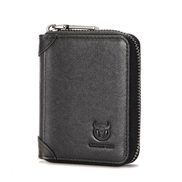 Wallet Manufacturer - OEM/ODM Custom Women's Genuine Leather Zipper Card Holder
