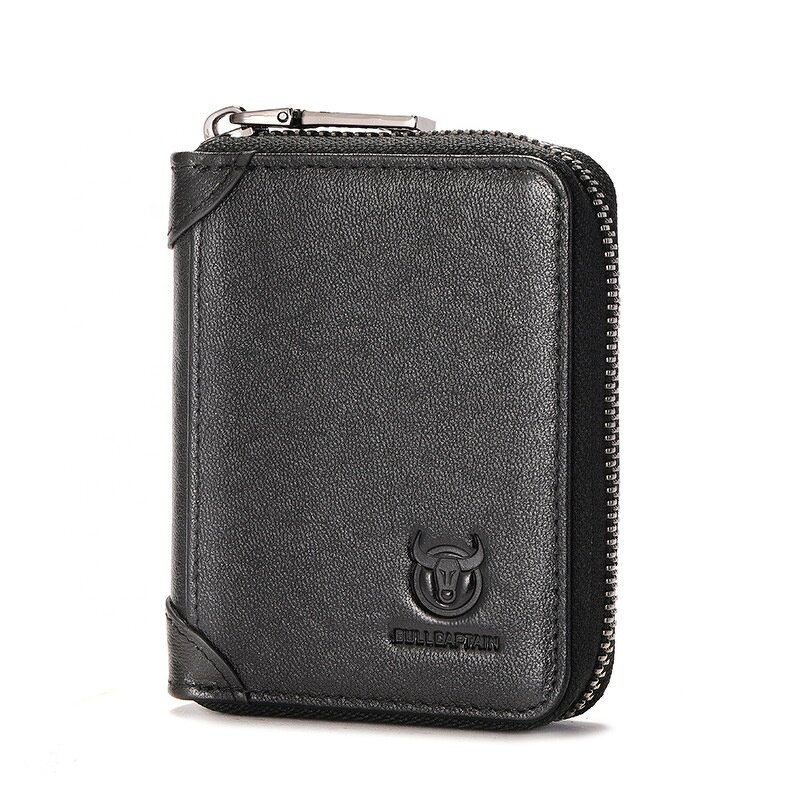 Wallet Manufacturer - OEM/ODM Custom Women's Genuine Leather Zipper Card Holder