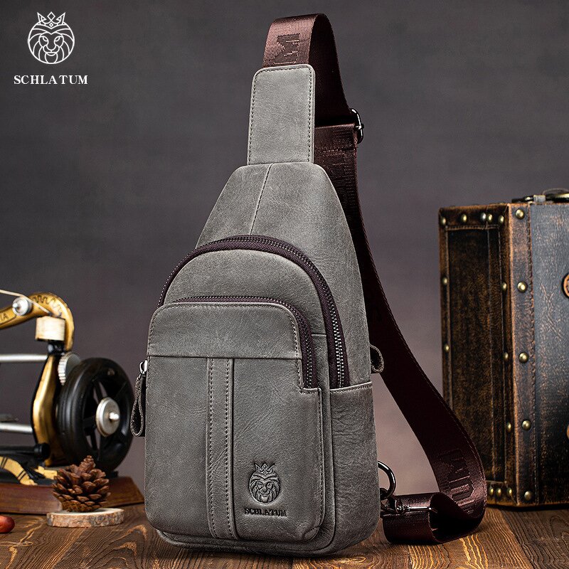 Crossbody Bag Manufacturer - OEM/ODM Custom Retro Genuine Leather Travel Backpack