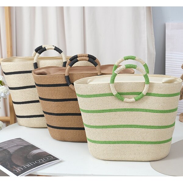Straw Tote Bag Manufacturer - OEM/ODM Custom Ladies Hand-Woven Beach Bag