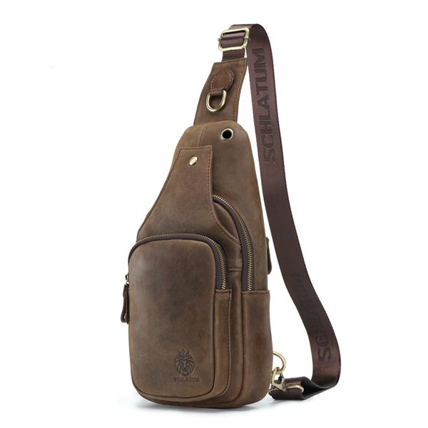 Sling Backpack Manufacturer - OEM/ODM Custom Leather Men's Travel Daypack