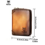 Wallet Manufacturer - OEM/ODM Custom Women's Genuine Leather Zipper Card Holder
