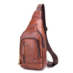 Leather Backpack Manufacturer - OEM/ODM Custom Genuine Leather Sling USB