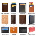 Card Holder Manufacturer - OEM/ODM Custom Genuine Leather RFID Aluminum Clip