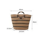 Straw Tote Bag Manufacturer - OEM/ODM Custom Ladies Hand-Woven Beach Bag