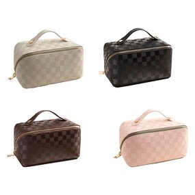 Makeup Pouch Manufacturer - OEM/ODM Custom Large Capacity PU Cosmetic Bag