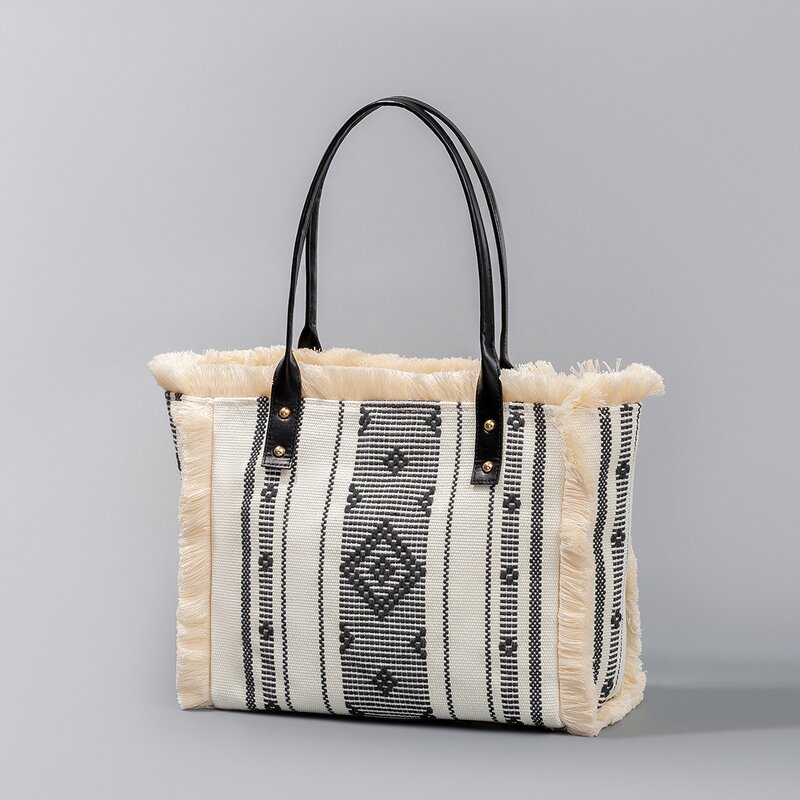 Tote Bag Manufacturer - OEM/ODM Custom Women's Waterproof Canvas Tassel Bag