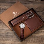 Gift Set Manufacturer - OEM/ODM Custom 6pcs Men's PU Leather Belt Wallet